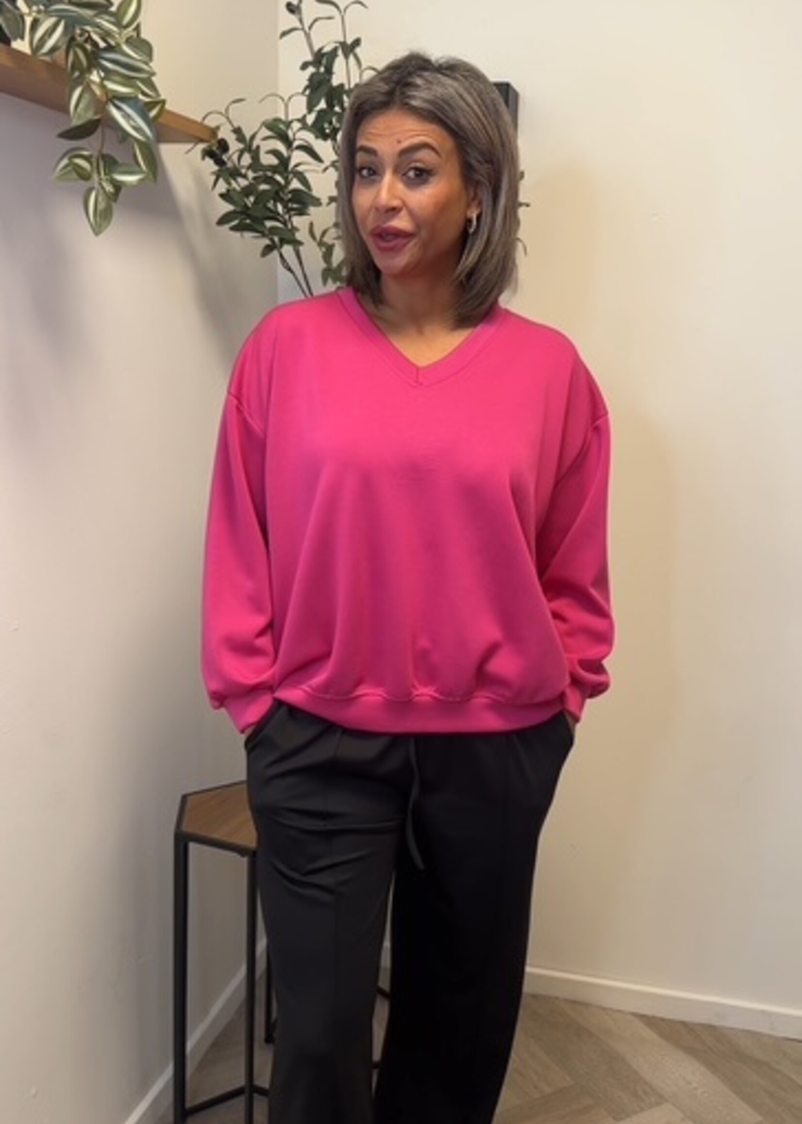 Essentials V-hals Longsleeve