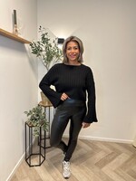 Cable Flare Knit Top