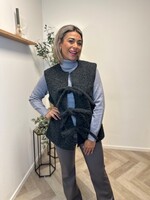 Bouclé Gilet met Striksluiting