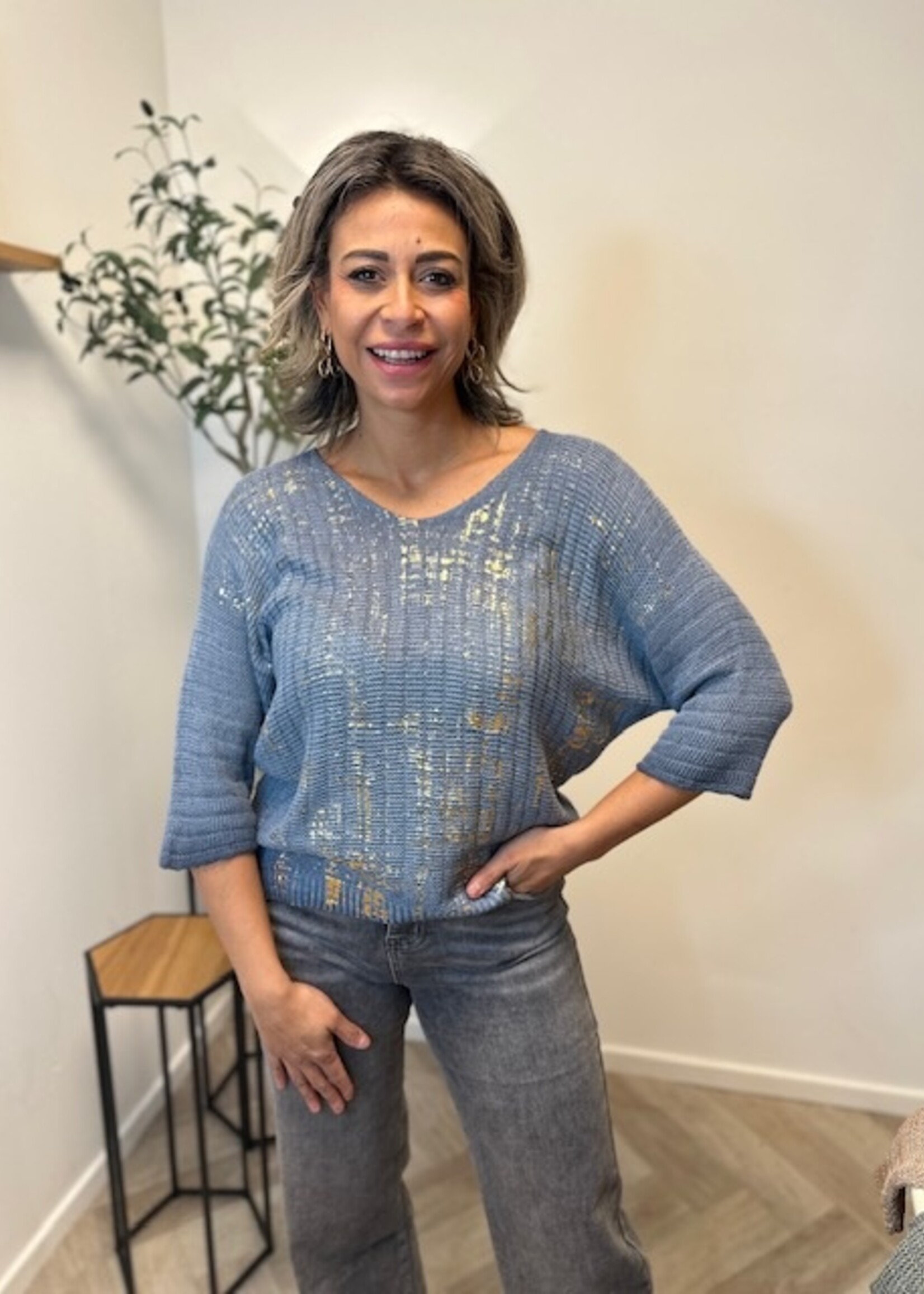 Boho Shine Crochet Tee