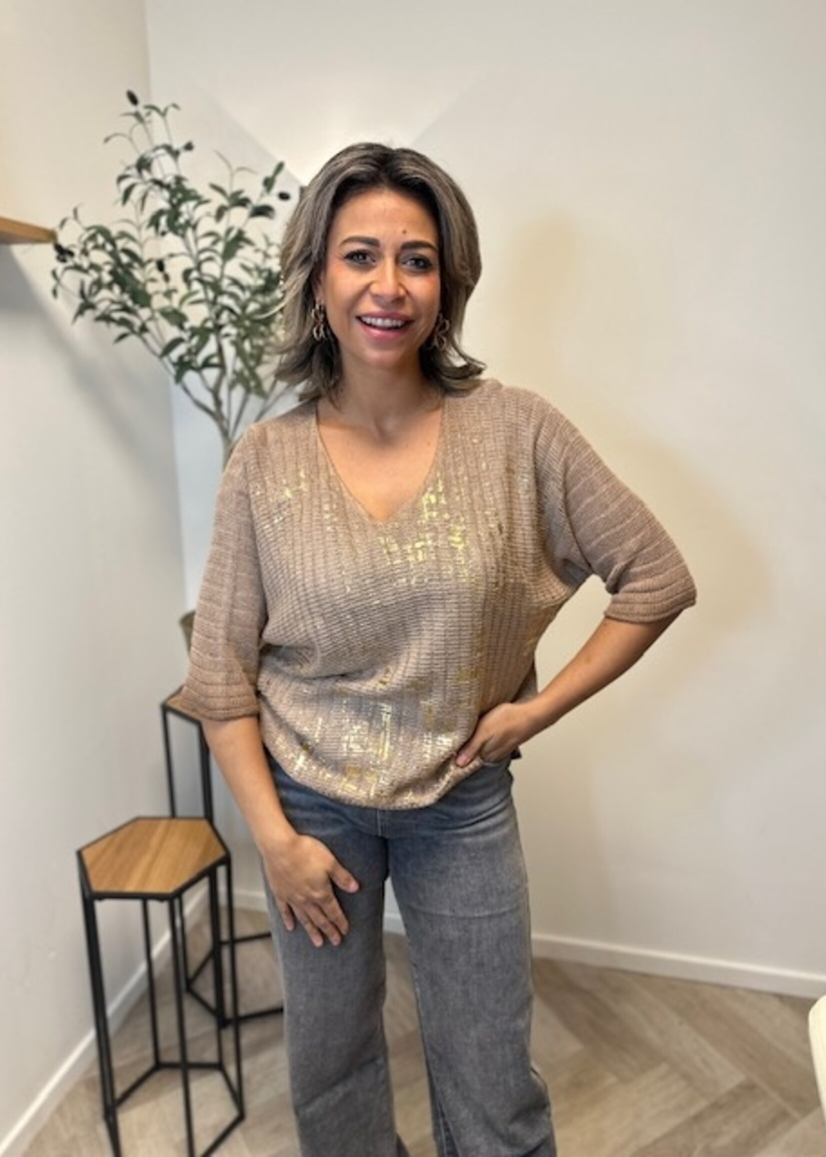 Boho Shine Crochet Tee