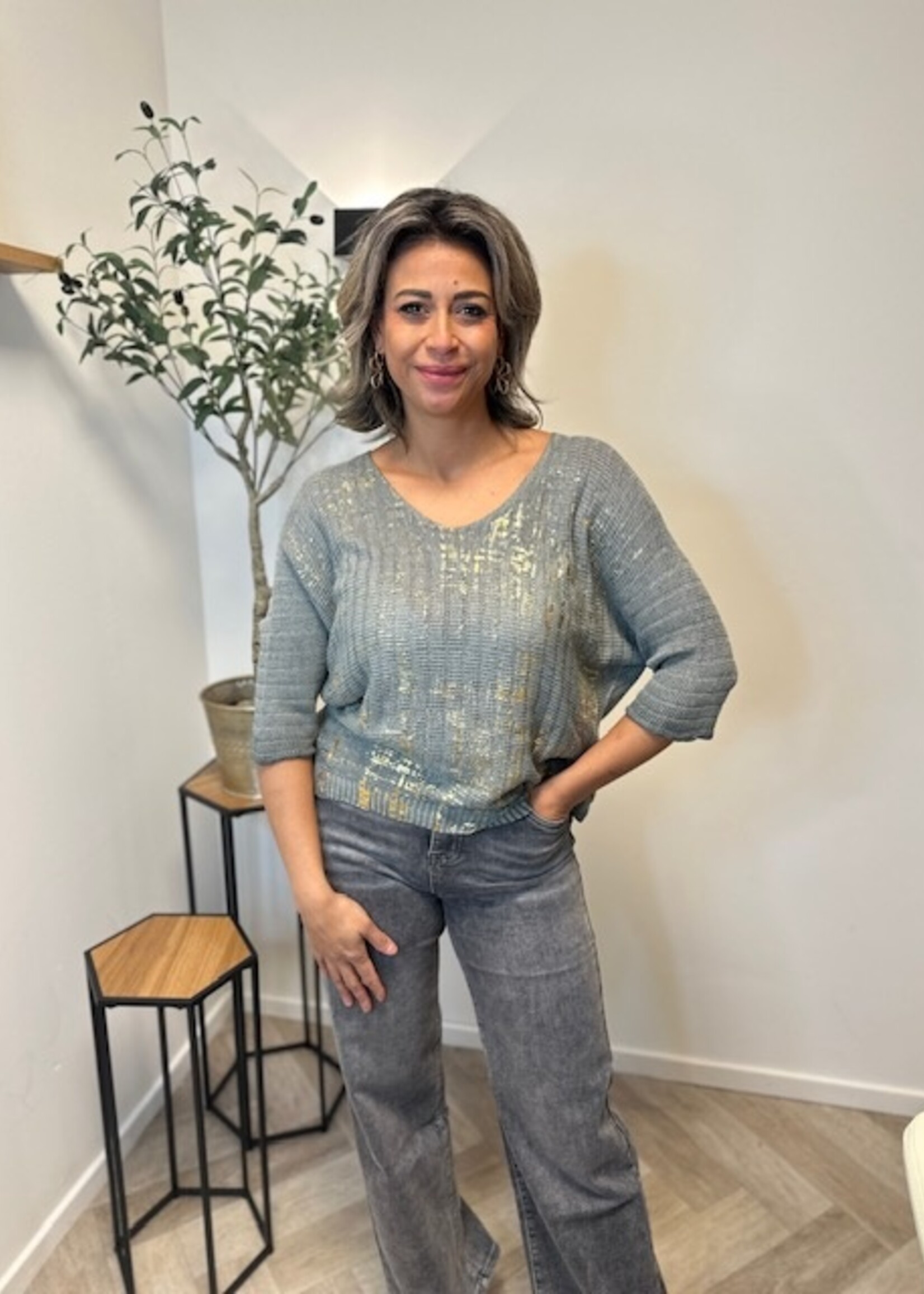 Boho Shine Crochet Tee