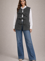 Bouclé Gilet met Striksluiting