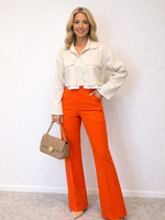 Biba Flared Pantalon Orange