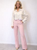 Biba Flared Pantalon Licht Roze