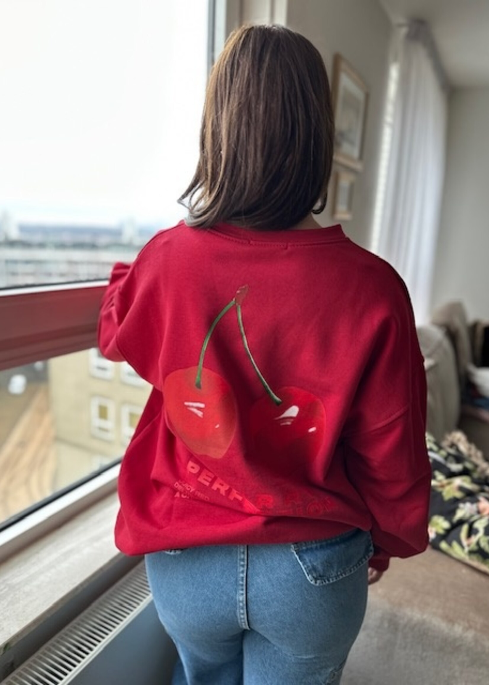 Cherry Boyfriend Sweater
