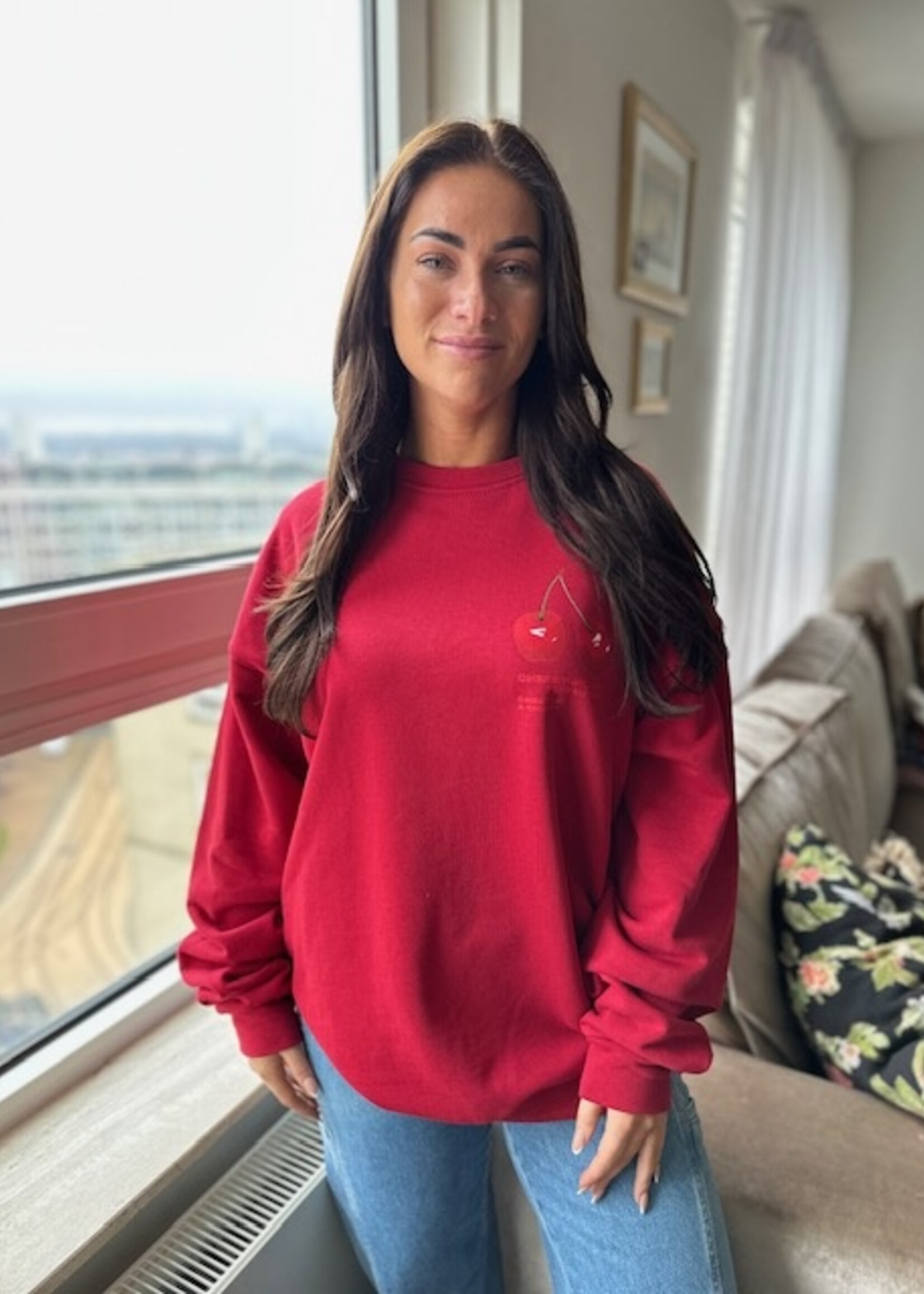 Cherry Boyfriend Sweater