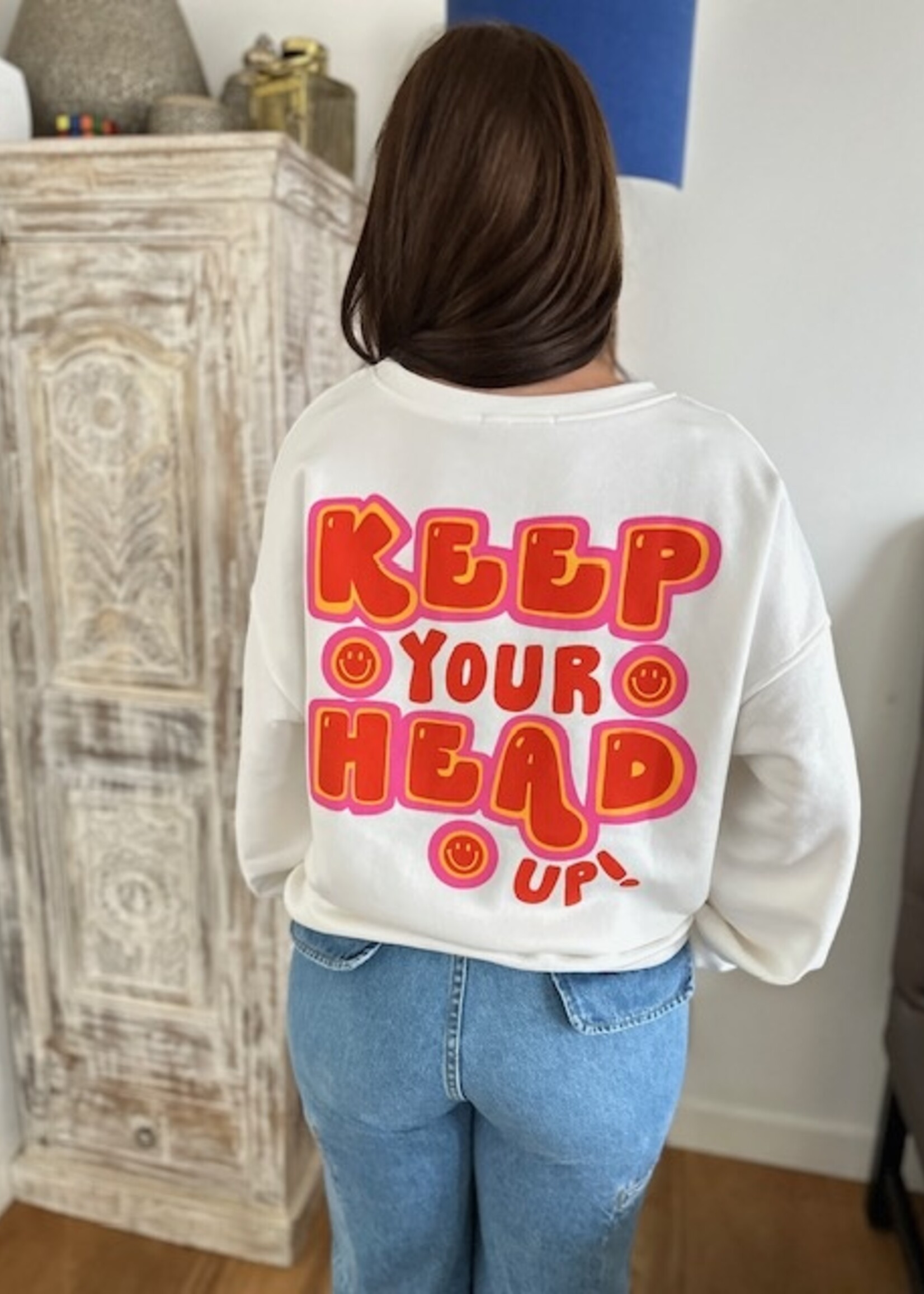 Keep Your Head Up Boyfriend Sweater