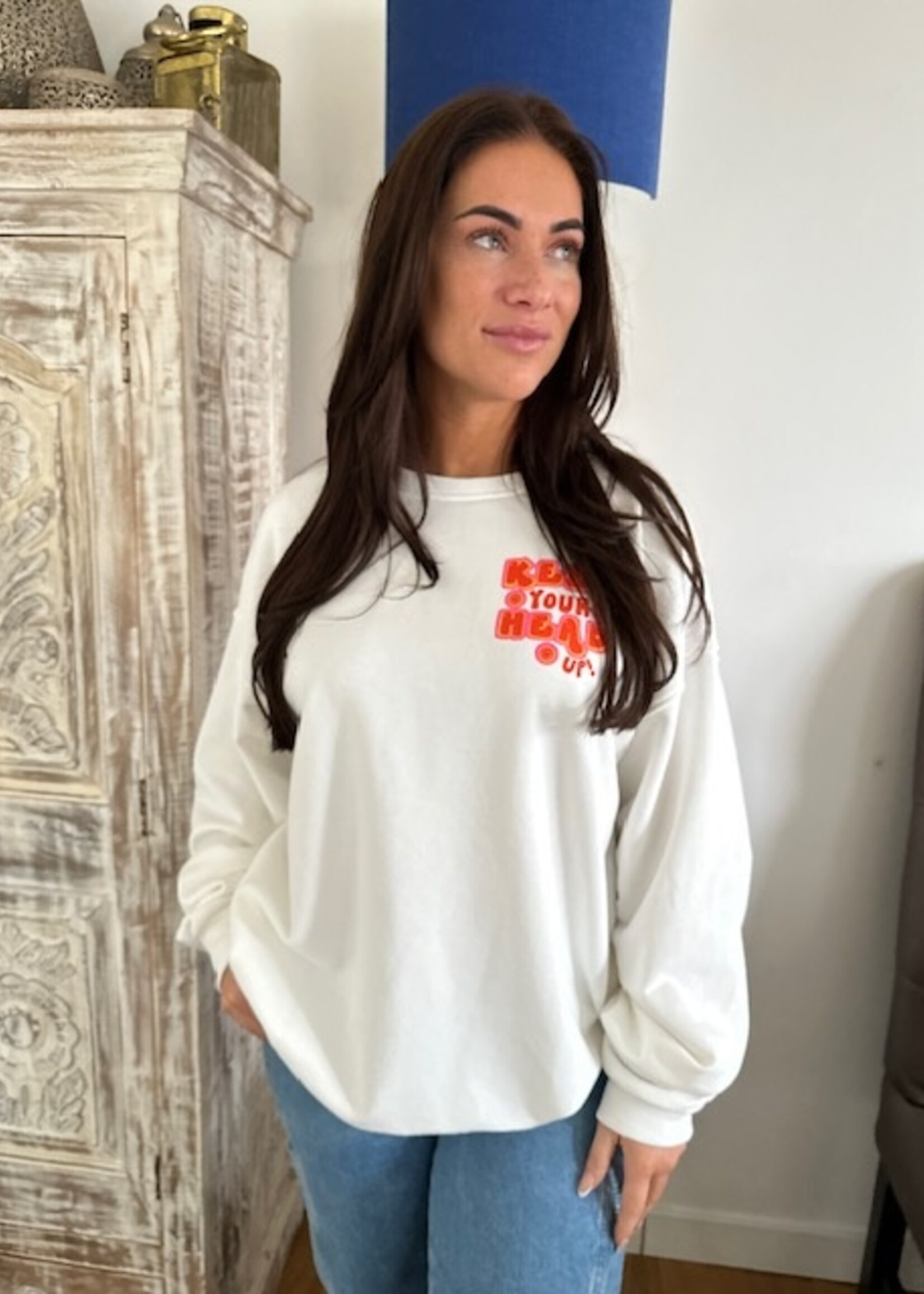 Keep Your Head Up Boyfriend Sweater