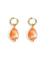 Oorbellen Orange Crystal Glow