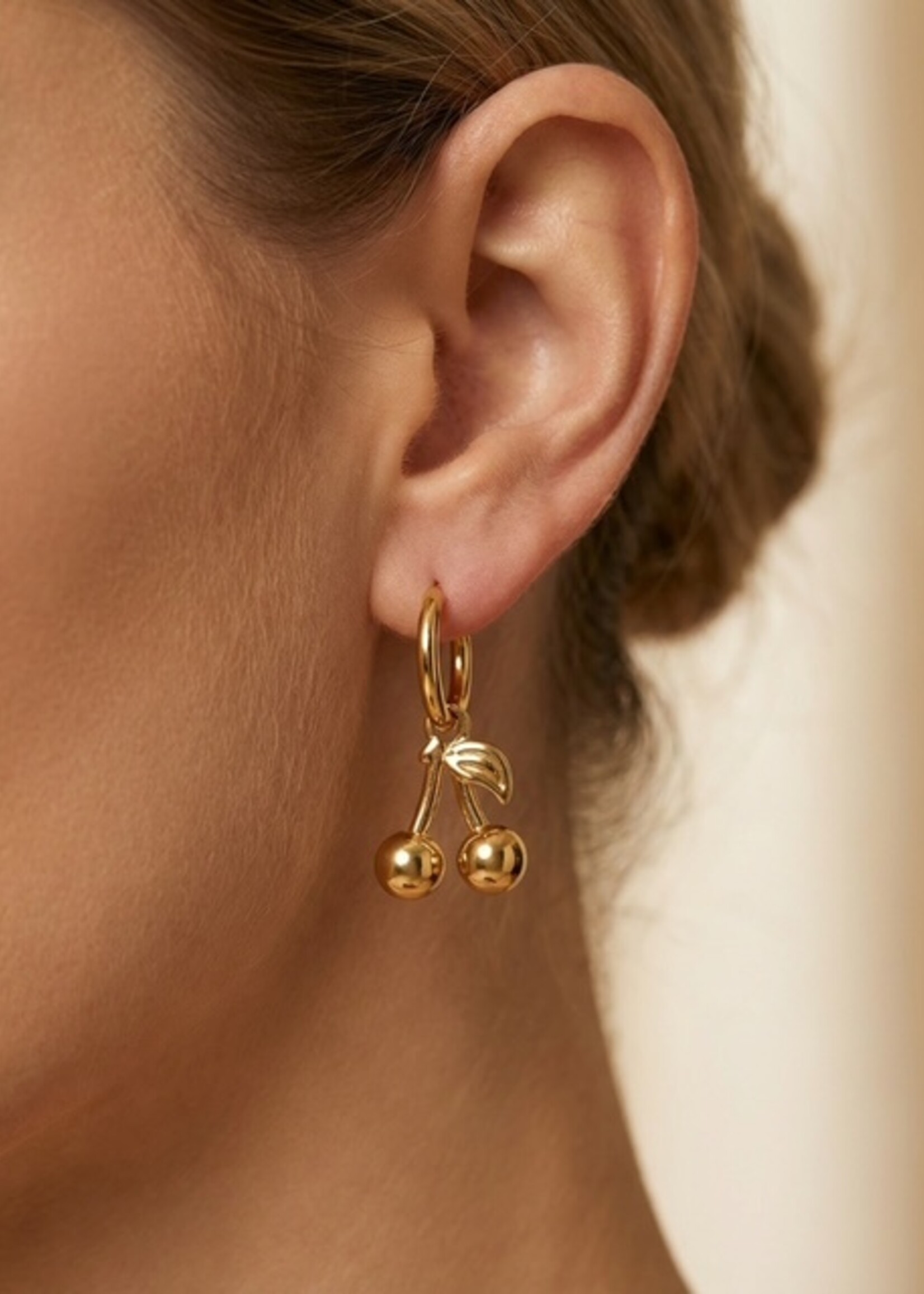 Gouden Oorringen Cherry Ibiza