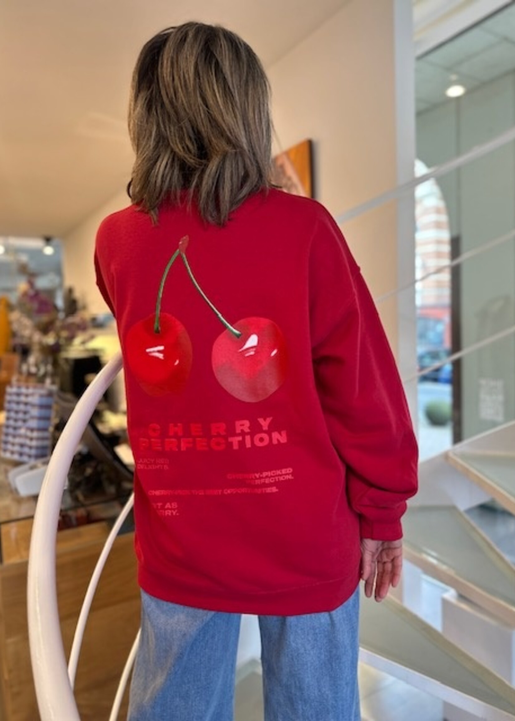 Cherry Boyfriend Sweater