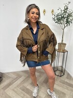 Suedine Fringe Jacket