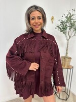 Statement Jacket Burgundy