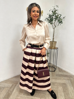 Milano Stripe Maxi Skirt