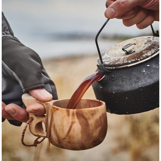 Lemmel Kuksa/Houten Mok Berk met Rendiergewei Kookvuur.nl