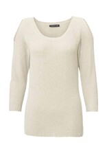 PATRIZIA DINI Designer-Longpullover, ecru