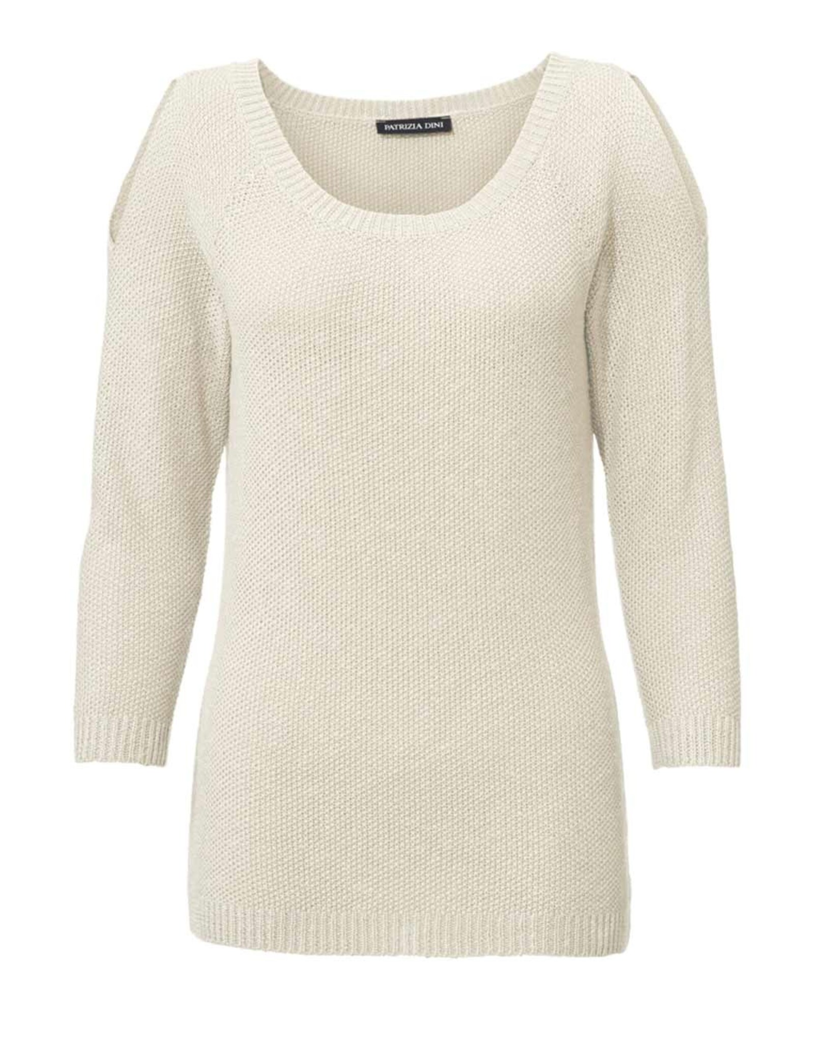 PATRIZIA DINI Designer-Longpullover, ecru