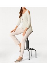 PATRIZIA DINI Designer-Longpullover, ecru