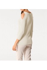 PATRIZIA DINI Designer-Longpullover, ecru