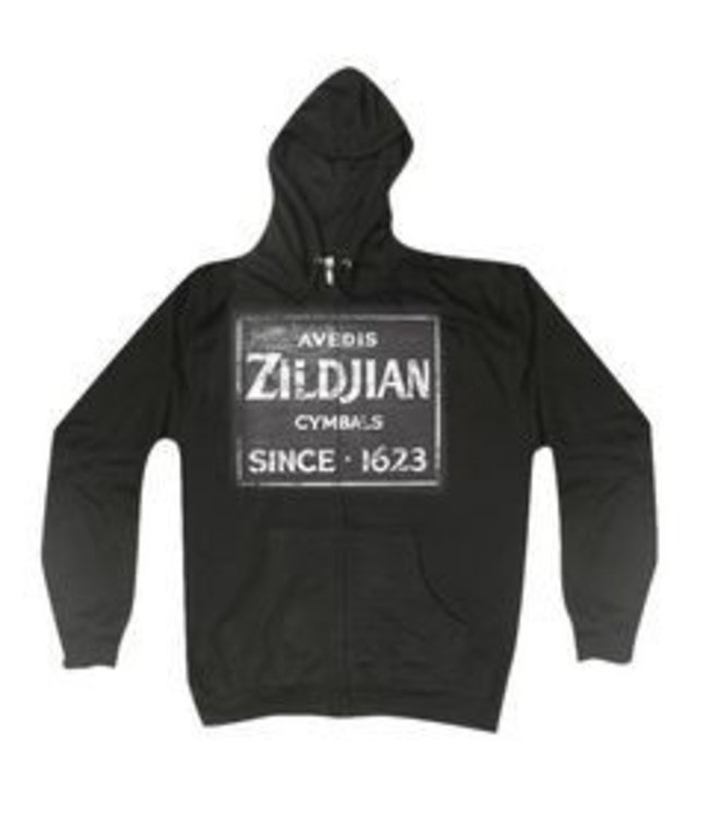 Zildjian T4642 Zip hoodie, Quincy Vintage Sign, M, black