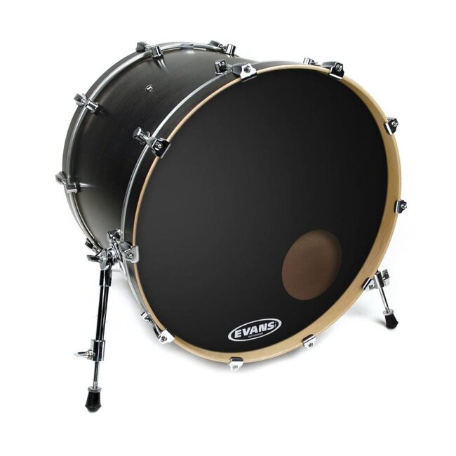 Evans EQ3 resonant black with port 22 EVA BD22RB 22'' Bassdrum Vel