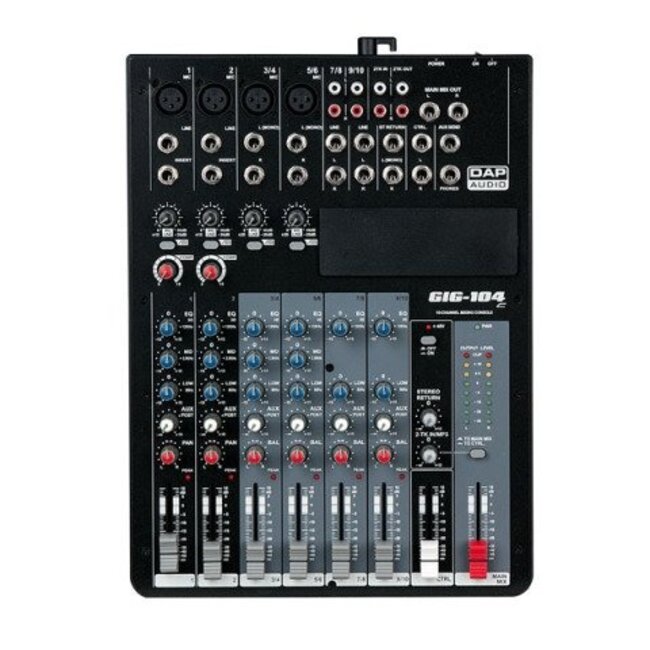 DAP DAP pro GIG-104C 10 Kanal Live-Mischer inkl. Dynamics D2283
