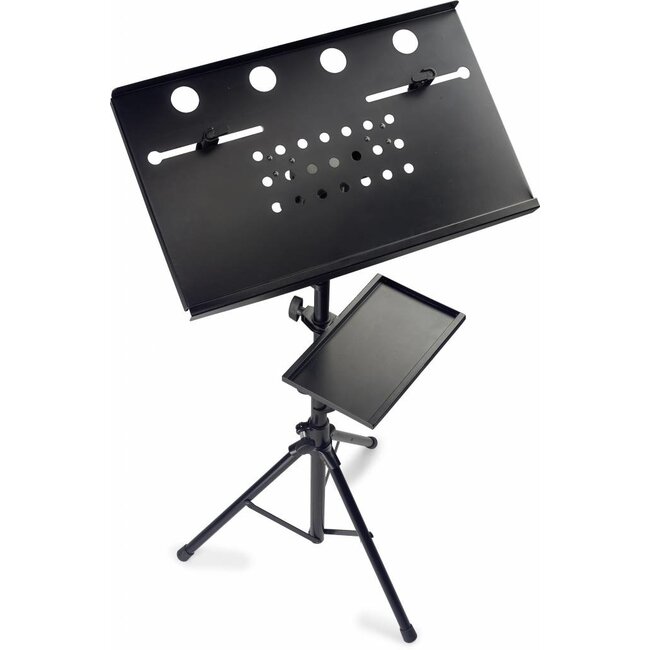 Stagg COS10BK laptop stand met extra blad