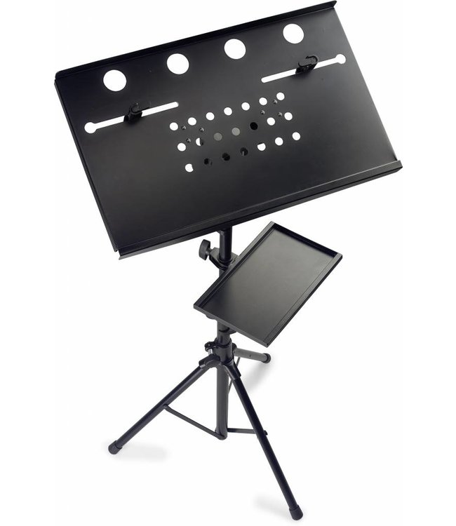 Stagg COS10BK laptop stand met extra blad
