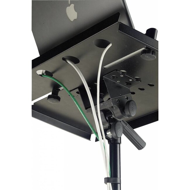 Stagg COS10BK laptop stand met extra blad