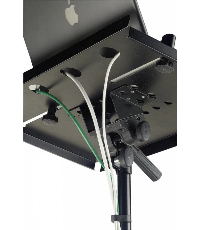 Stagg COS10BK laptop stand met extra blad