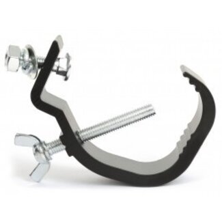 BeamZ Truss hook fastening clamp 28-64mm 30kg for lighting effects, G model - black 151 449