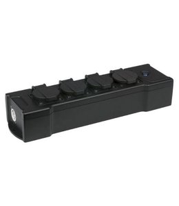 Showtec Powerbox 4 Daisy-Chain Multi Socket Schuko 4-way manifold strip 90 661