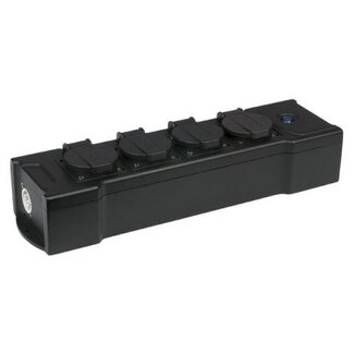 Showtec Powerbox 4 Kaskadierung Multi Sockel Schuko 4-Wege-Verteilerleiste 90 661