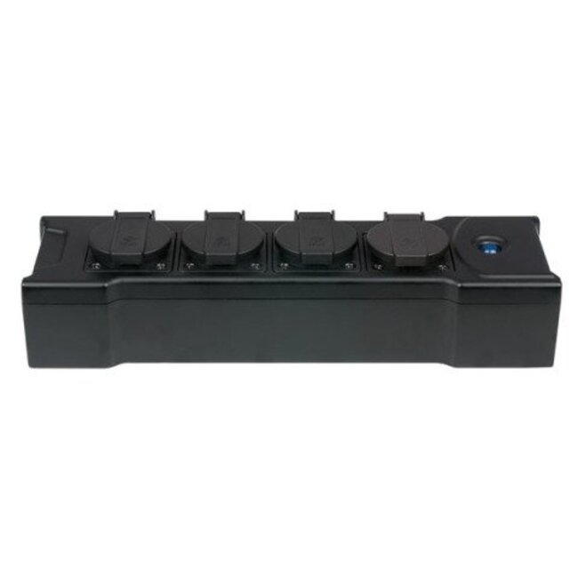 Showtec PowerBOX 4 Daisy-Chain Multisocket Schuko 4-weg verdeelblok stekkerdoos 90661
