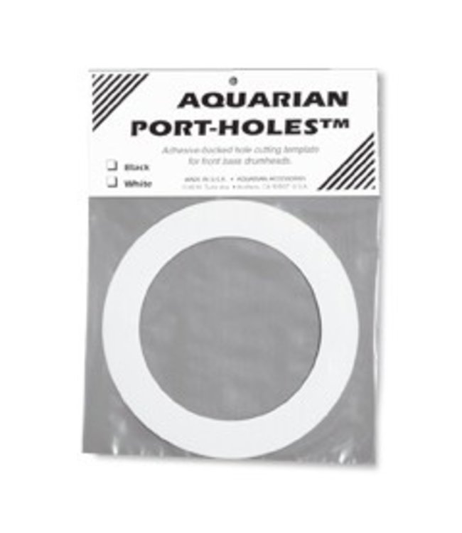 Aquarian AQPHWH Port-Hole 5", voor Bassdrum, white, resonant side