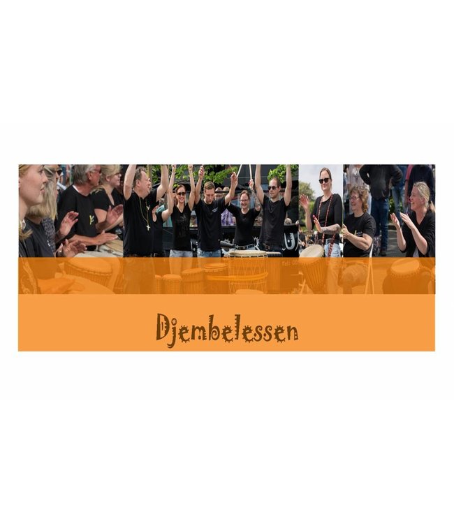 Henk Busscher Djembe les enkele groepsles Beginners Volwassen 18+