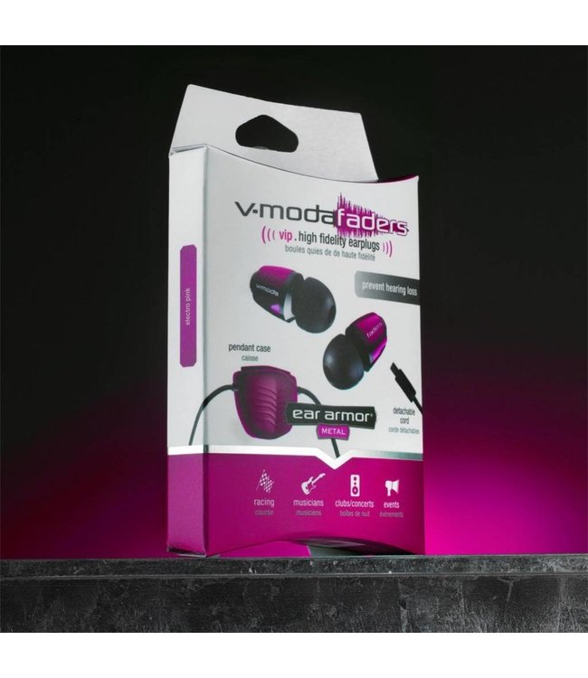 V-MODA EA-VFD-PK Faders Vip Electro Pink gehoorbescherming