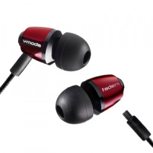 V-MODA EA-VFD-RD faders Vip electro rouge - red gehoor bescherming