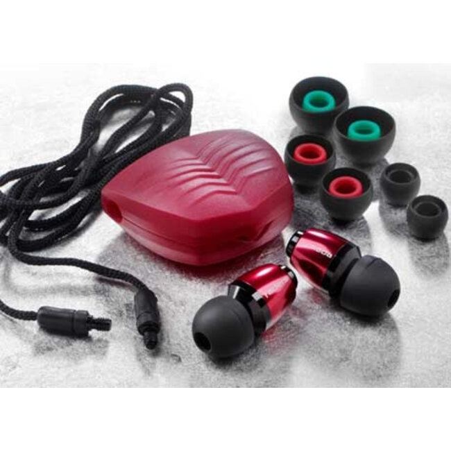 V-MODA EA-VFD-RD faders Vip electro rouge - red gehoor bescherming