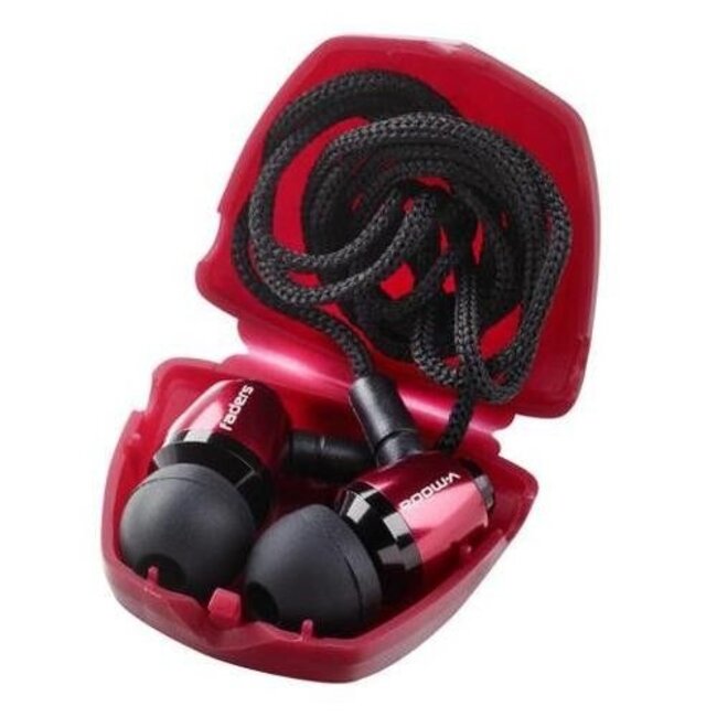 V-MODA EA-VFD-RD faders Vip electro rouge - red gehoor bescherming