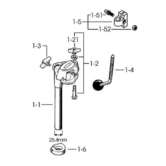 Tama MTH900BM enkele tomholder