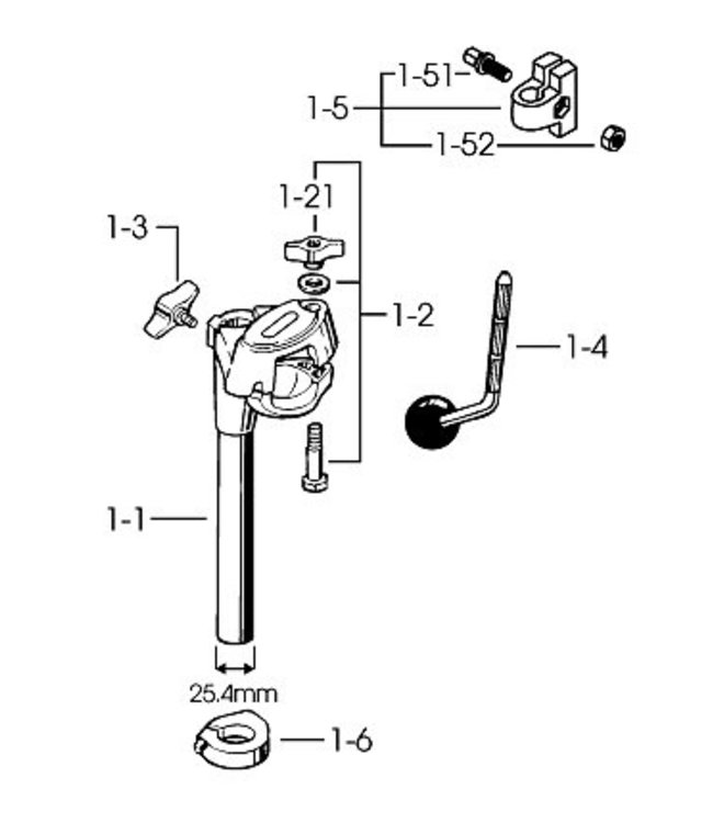 Tama MTH900BM enkele tomholder