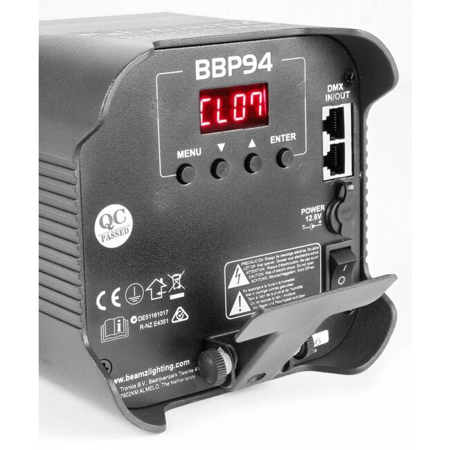 BeamZ BBP94 Uplight Par 4x 10W