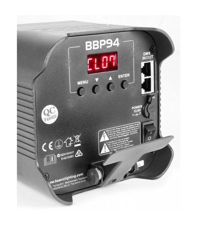 BeamZ BBP94 Uplight Par 4x 10W