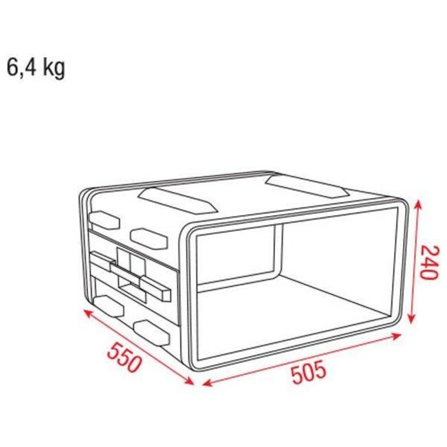 DAP DAP DoubleDoor Case 4U ABS kunstof D7102