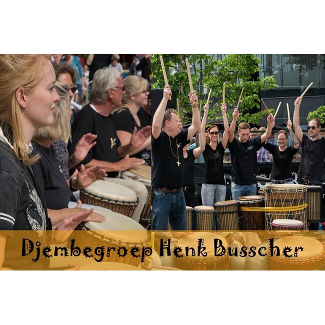 Henk Busscher Djembegroep les kinderen jongeren 10 lessen cursus