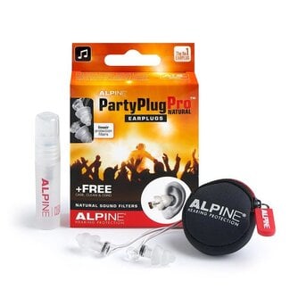Alpine Partyplug  Pro Natural oordopjes gehoorbescherming ALP-PP/PRO