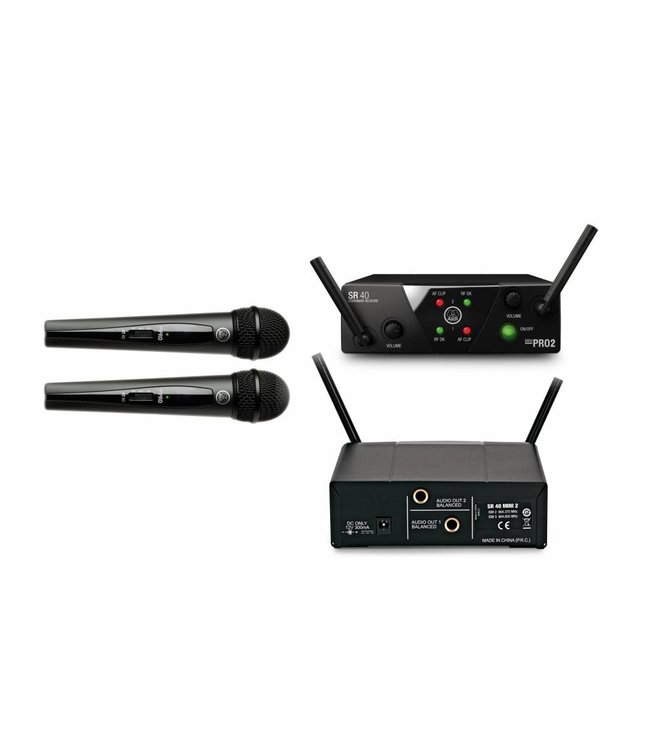 AKG WMS40 Pro Mini 2 Wireless Vocal Set 2 microfoons