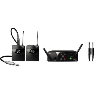 AKG WMS 40 pro mini 2 dual wireless instrumental set gitaar